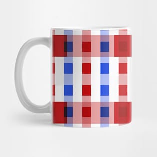 Red White Blue Blocks Mug